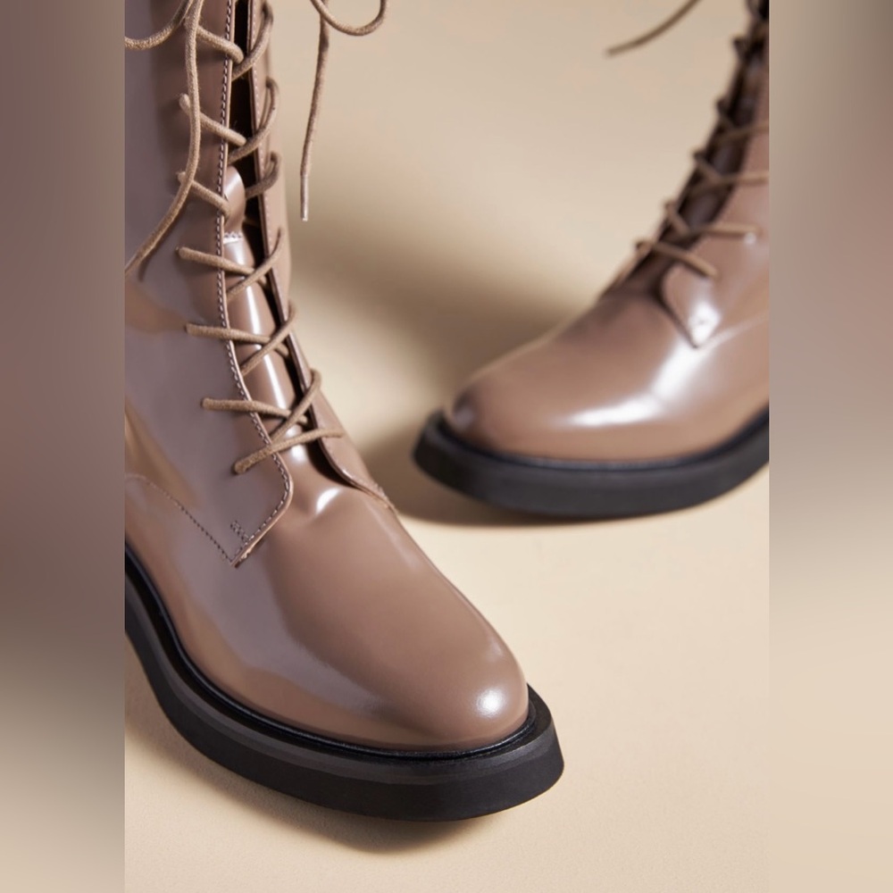 Pilcro Brown Lace-Up Boots for Women - Picture 3 of 14